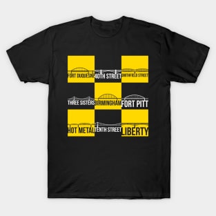 Nine Pittsburgh Bridges T-Shirt